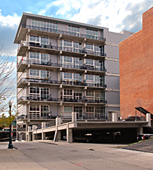 Parker Flats Condominiums, Rear of Building